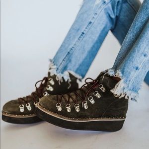 Green Free People Durango boot